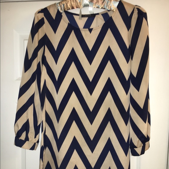 Chevron shift dress
