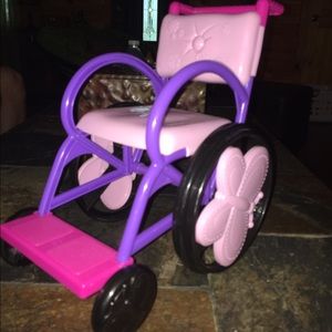 American girl doll wheel chair and beam!