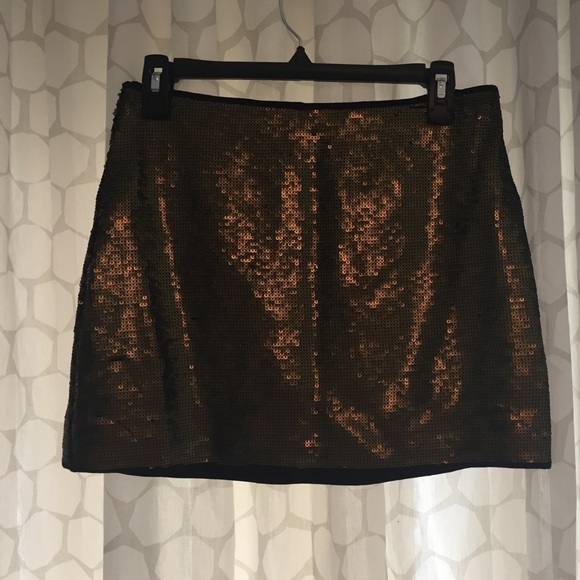 BCBG Maxazria Gold Sequin Skirt