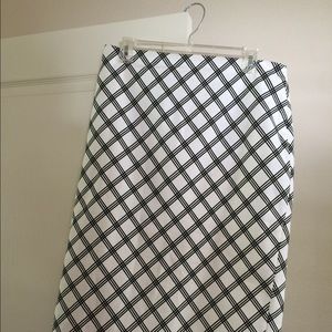 Windowpane Plaid Pencil Skirt!