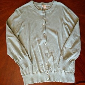 J. Crew Clare Cardigan in Mint