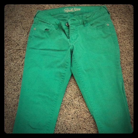 Old Navy green skinny jean