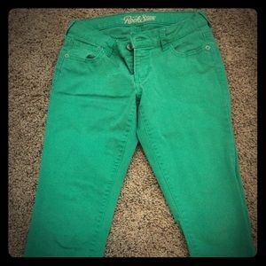 Old Navy green skinny jean