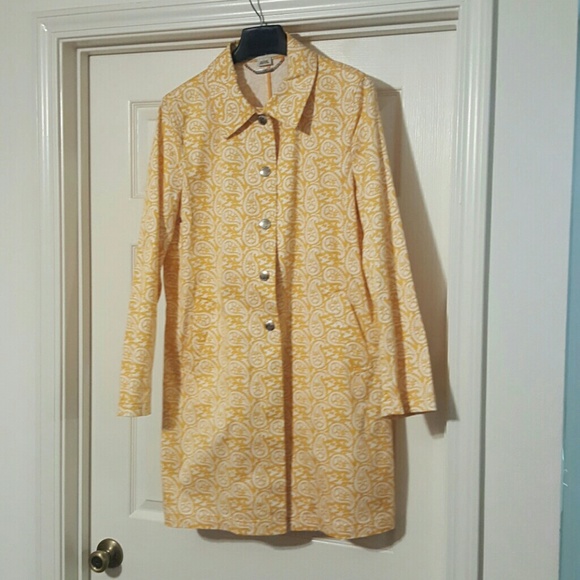 Yellow Paisley Michael Kors jacket lightweight