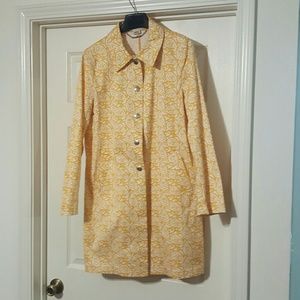 Yellow Paisley Michael Kors jacket lightweight
