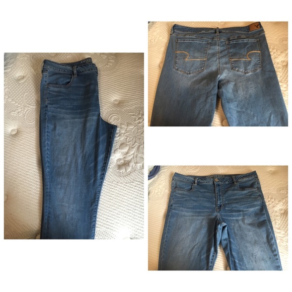 NWOT AEO Lightwash Hi-Rise Jeggings