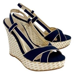 LILLY PULITZER ASHLEY WEDGE IN NAVY