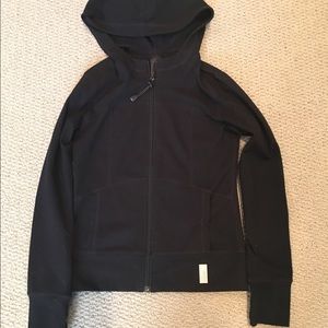 Zella Girl Black Hooded Jacket Girls Size M 8-10