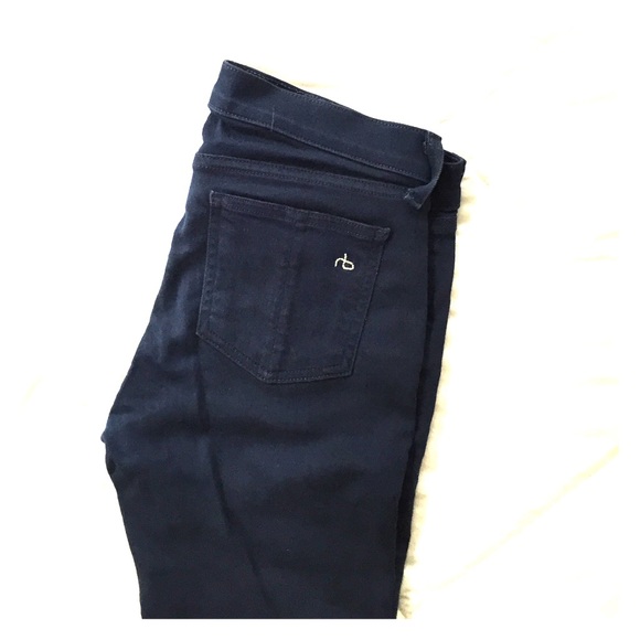 Rag and Bone Navy Skinny Jeans