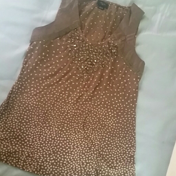 Olive Tank with Crystal Details