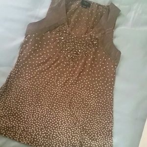 Olive Tank with Crystal Details