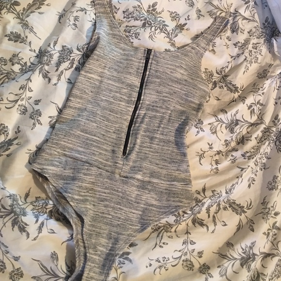 Grey bodysuit