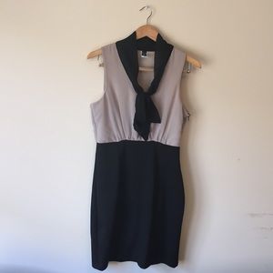 Windsor Tan/Black Fitted Dress