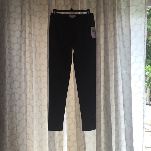 NWT Michael Kors Chocolate Pleather Pants Size 6