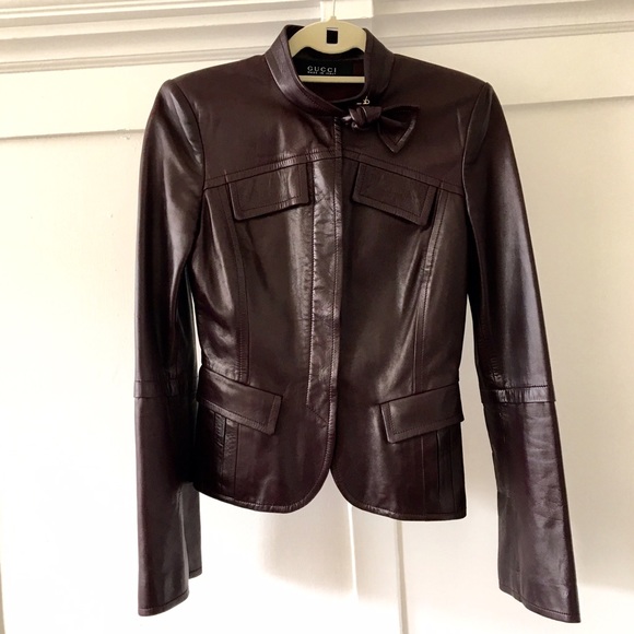 Gucci leather jacket
