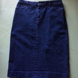 Ralph Lauren Jean Pencil Skirt