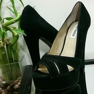 Steve Madden 'P Hayle' Platform - Black suede