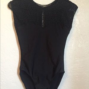 American apparel black sweetheart bodysuit