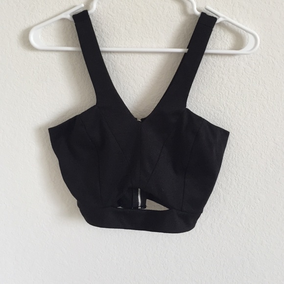 Black crop top