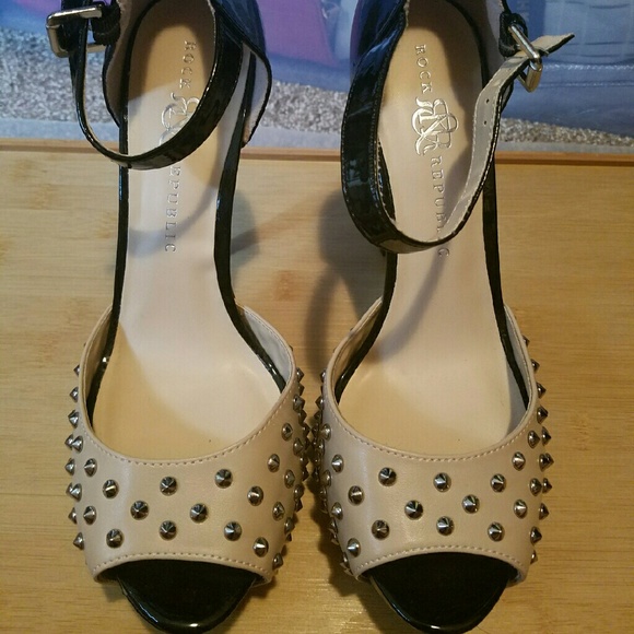 Rock Rupublic Black Studded High Heels