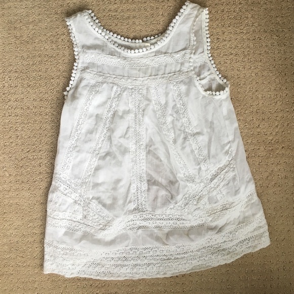 Patrons of Peace sleeveless white top