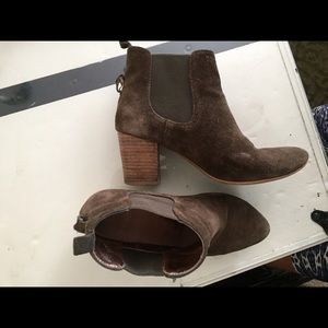 Anthropologie suede booties