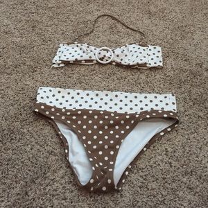 Polka dot swimsuit
