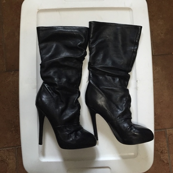 Black Leather Aldo Boots | size 6 (36)