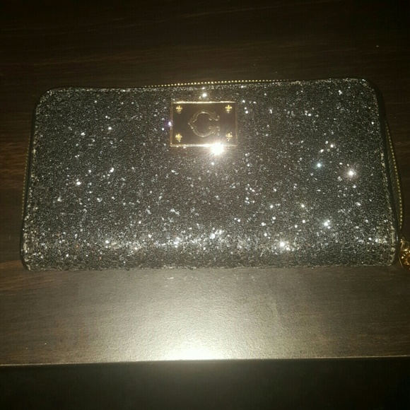 Black glitter wallet
