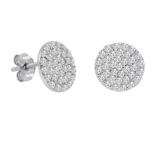 Cubic Zirconia Stud Earrings sterling silver