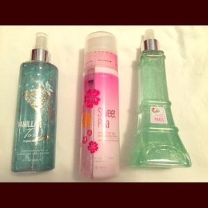 shimmer perfume and lotion