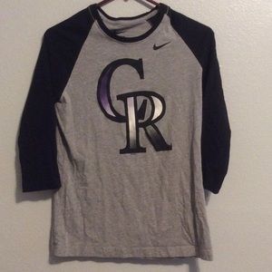 Colorado Rockies baseball tee