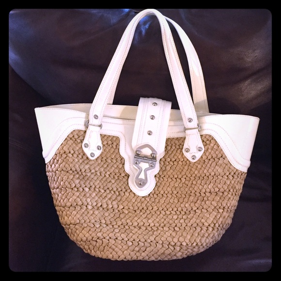Michael Kors straw purse.