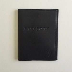 Polo leather passport cover