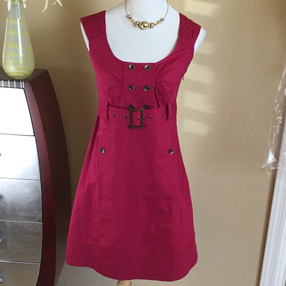 Anthropologie BRAND NEW Raspberry color dress - Picture 2 of 4