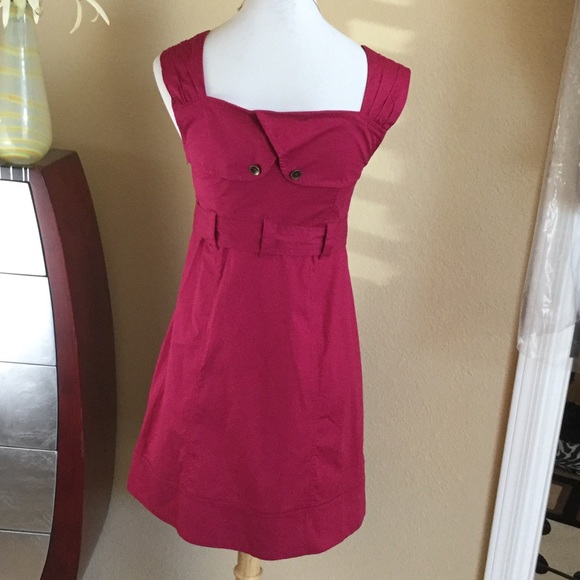 Anthropologie BRAND NEW Raspberry color dress - Picture 3 of 4