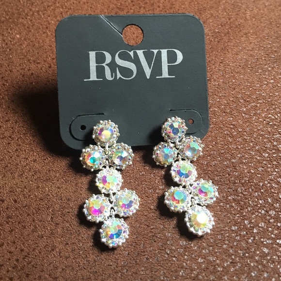 AB Stone Earrings Prom Pageant Homecoming