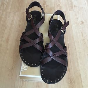 Michael Michael Kors tribal sandal dark brn sz 11