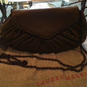 Lauren Merkin Moss Green crossbody soft leather