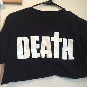 Nikki Lipstick "Death" Crop top size S