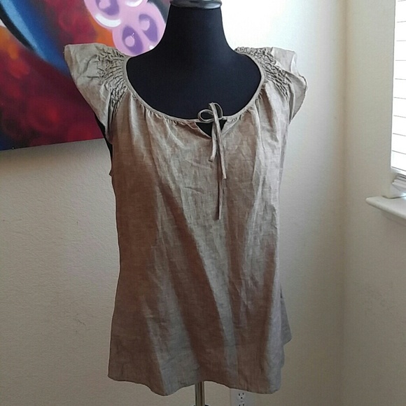 Willi Smith Tops - Linnen and cotton blend blouse / size XL / EUC