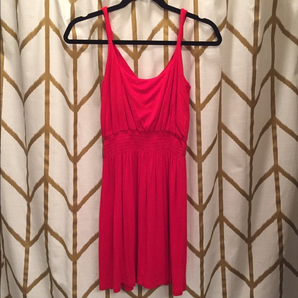 Red Cotton Tank Dress