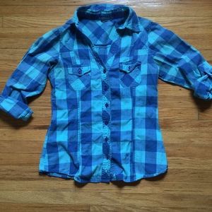 Bright Blue Flannel