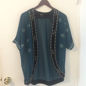 Sheer, Stiched Cover Up/Wrap