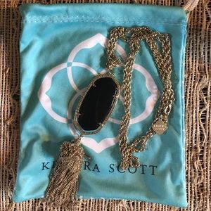 Kendra Scott Rayne Pendant in Black