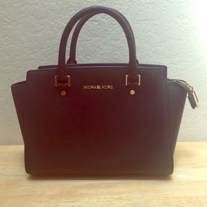 Michael Kors Black Leather Purse