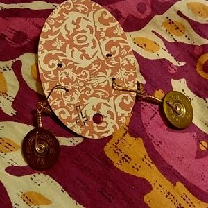 Shotgun shell earrings and bracelet