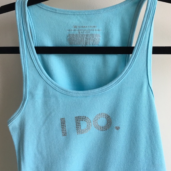 🚫Solf🚫victoria secret long ribbed "I do" tank