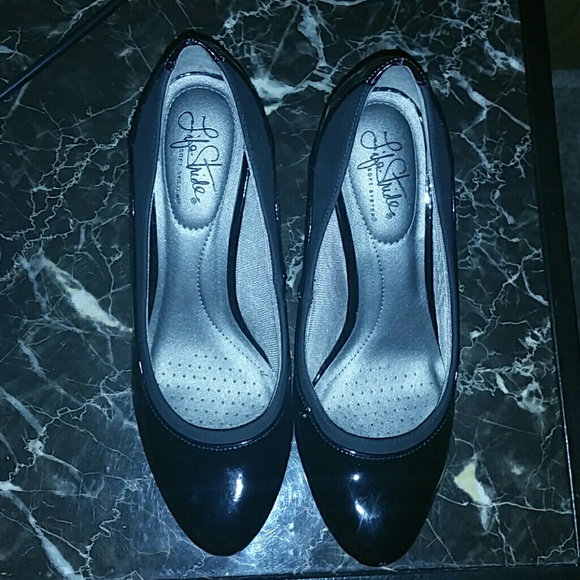 Black high heels