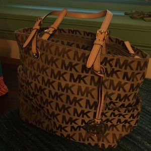 Michael Kors Tan Logo Tote Bag!